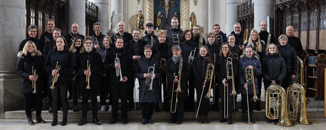 Hier sieht man den Posaunenchor St. Georg.
