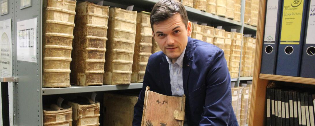 Leiter des Nördlinger Stadtarchivs Dr. Johannes Moosdiele-Hitzler.