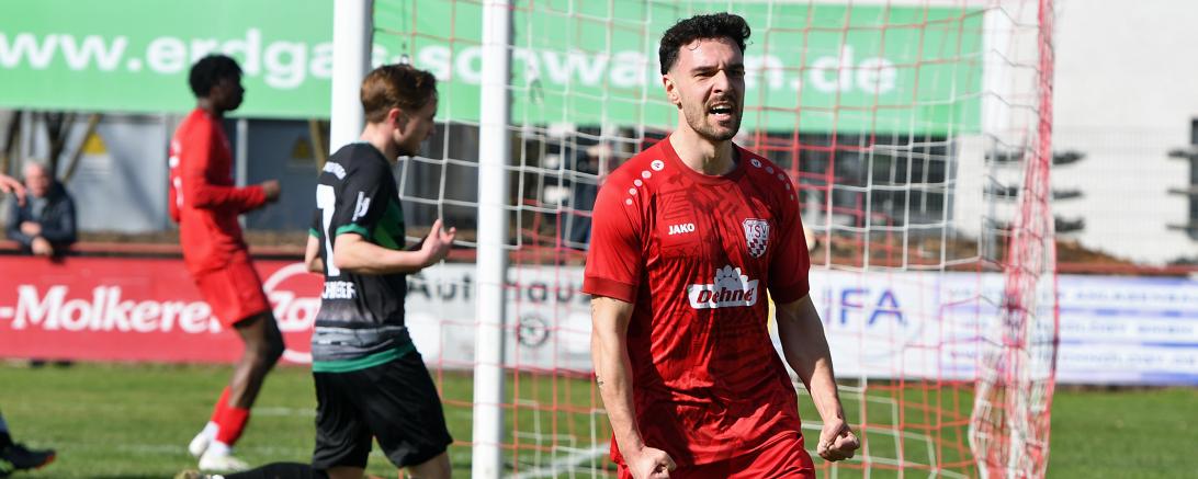 Der Jubel nach dem 2:0- Hasenbichler ganz rechts