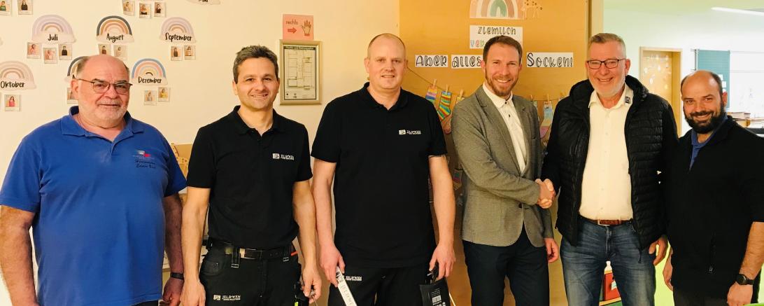 Edwin Beck, Karlheinz Mayer, Claus Müller, Thomas Heydecker, Wolfgang Oswald und Tobias Beck.