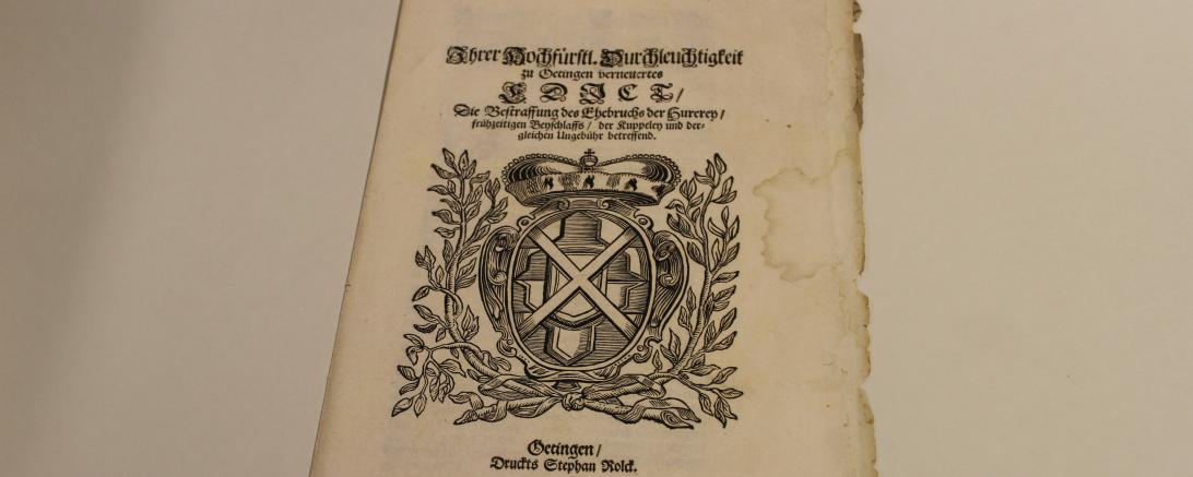 Bestrafung des Ehebruches Dokument