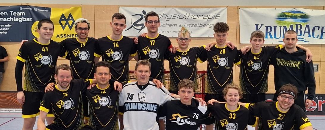 Floorball-Mannschaft SG Nordheim/Augsburg.