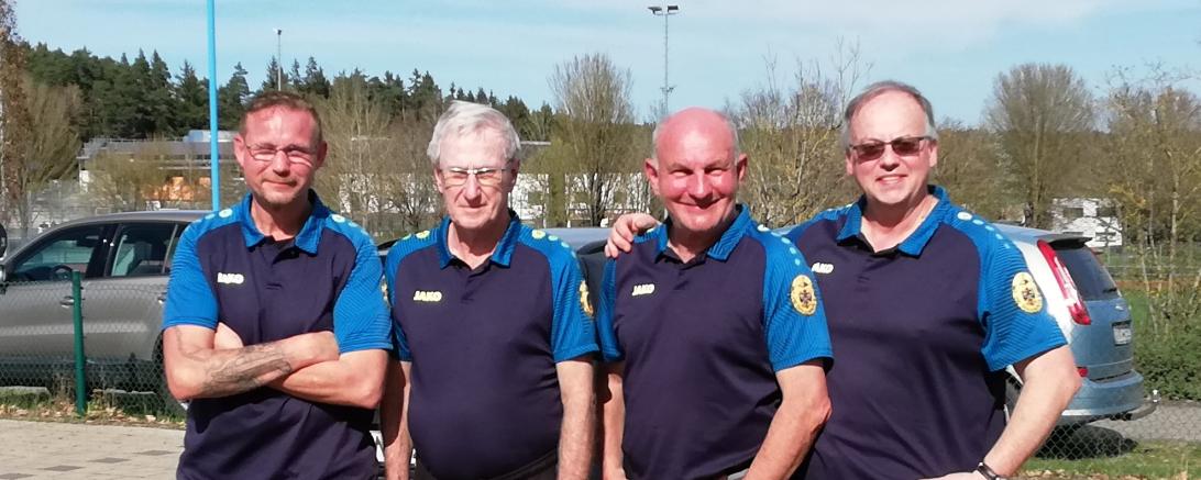 Auf dem Bild zu sehen (von links): Stefan Karg,  Josef Faul, Achim Schreiber und Gerald Zajitschek.