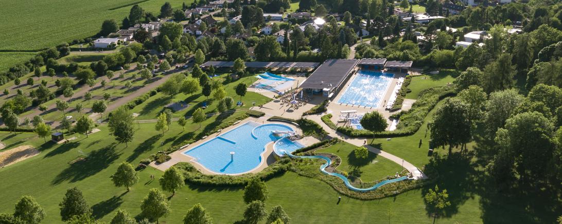 Das Freibad Nördlingen (Luftbild)