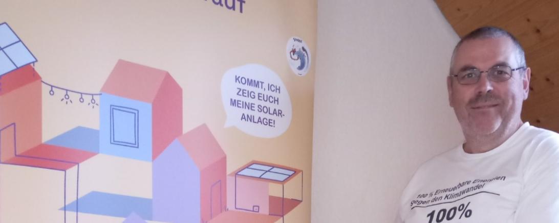 Solarbotschafter Winfried Schenk vom Solarenergieförderverein Deutschland e.V. Infostelle Nordbayern (SFV).
