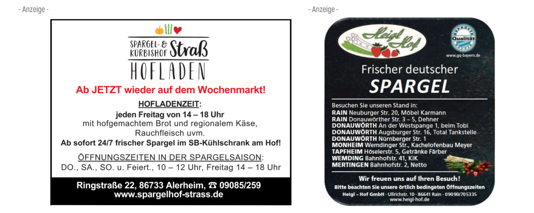 Anzeigen Straß/Heigl Hof 