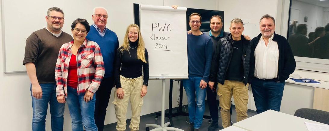 vlnr: Alexander Deffner, Susanne Vierkorn, Helmut Beyschlag, Barbara Wunder, Georg Frank, Peter Romano, Michael Kemnitzer, Johannes Ziegelmeier. 