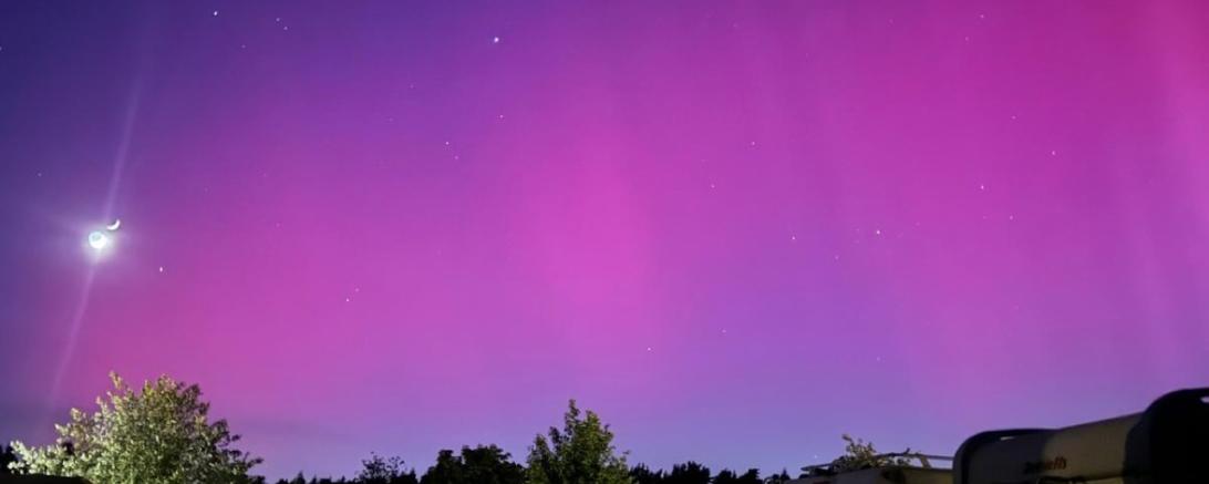 Auch in Oettingen waren Polarlichter zu sehen. 