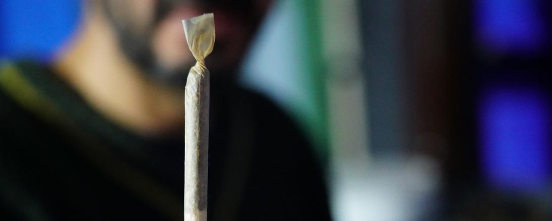 Hier sieht man einen Joint.