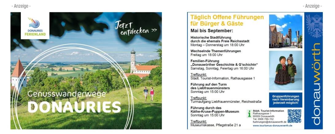 PR-Anzeige Ferienland/ Stadt Donauwörth
