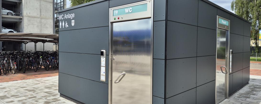 Seit knapp einem Monat ist die neue WC-Anlage am Bahnhof in Donauwörth in Betrieb und wird bereits gut angenommen.