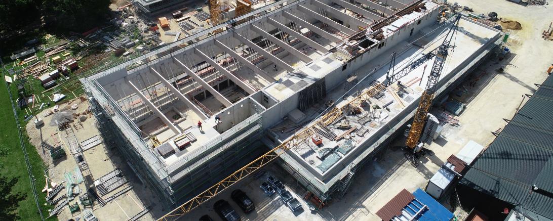 Baustelle Hallenbad Nördlingen