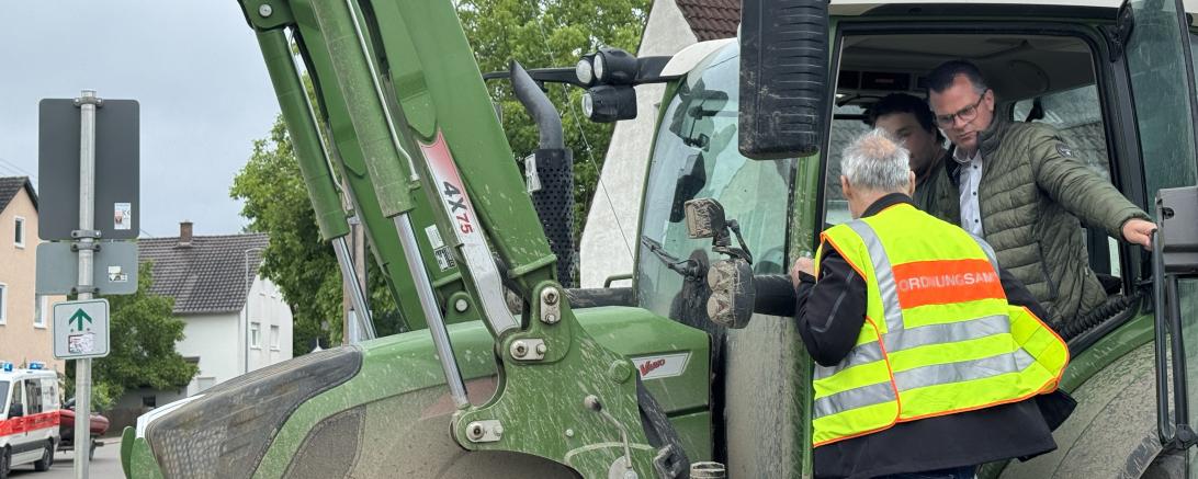 Hier sieht man Donauwörths Oberbürgermeister Jürgen Sorré in Auchsesheim.