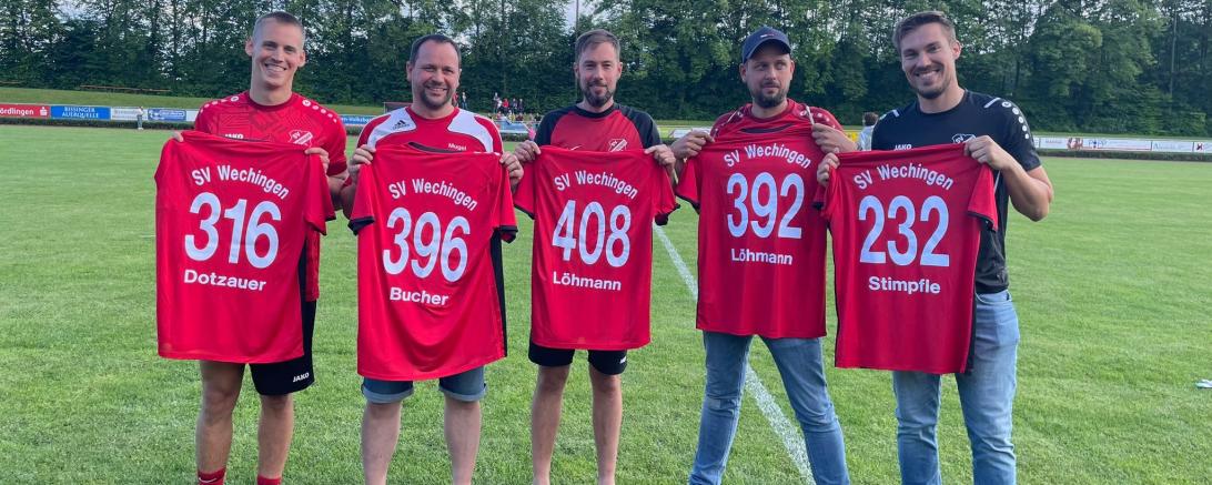 Auf dem Bild von links, Philipp Dotzauer (316), Stefan Bucher (396), Thomas Löhmann (408), Andreas Löhmann (392), Stephan Stimpfle (232). Es fehlen Ingo Beck (259) und Marcel Schuster (312)