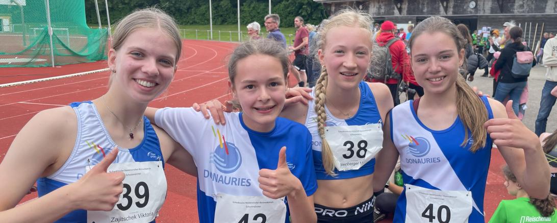 v.l.n.r. Viktoria Zajitschek, Amelie Geib, Marie Weinberger, Julia Walter