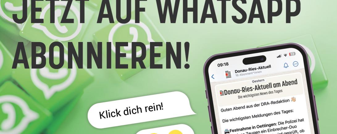Donau-Ries-Aktuell auf WhatsApp abonnieren