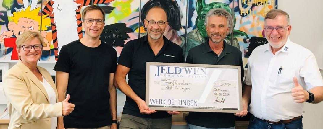 Unser Bild zeigt von links: Michaela Wurm-Schaffer, Wolfgang Knoll, Christian Heinz, Thomas Schürer und Wolfgang Oswald