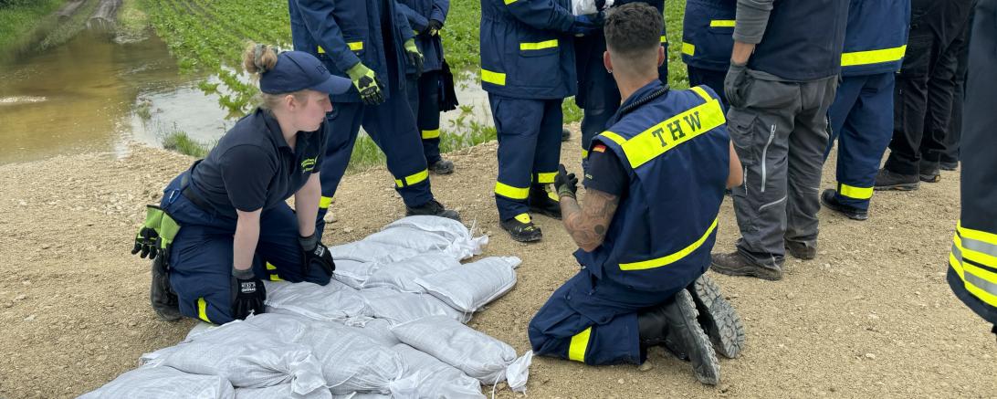 Hochwasser 2024 Auchsesheim THW