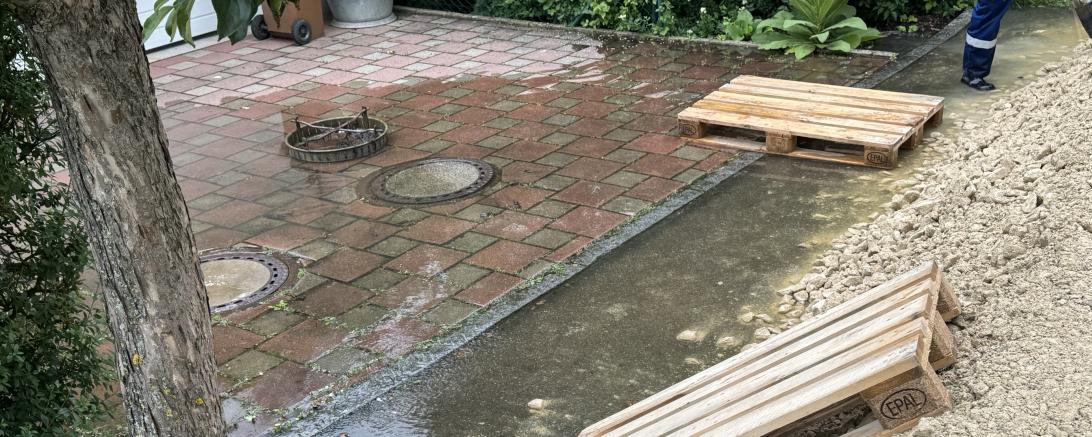 Hochwasser 2024 Notdeich Auchsesheim