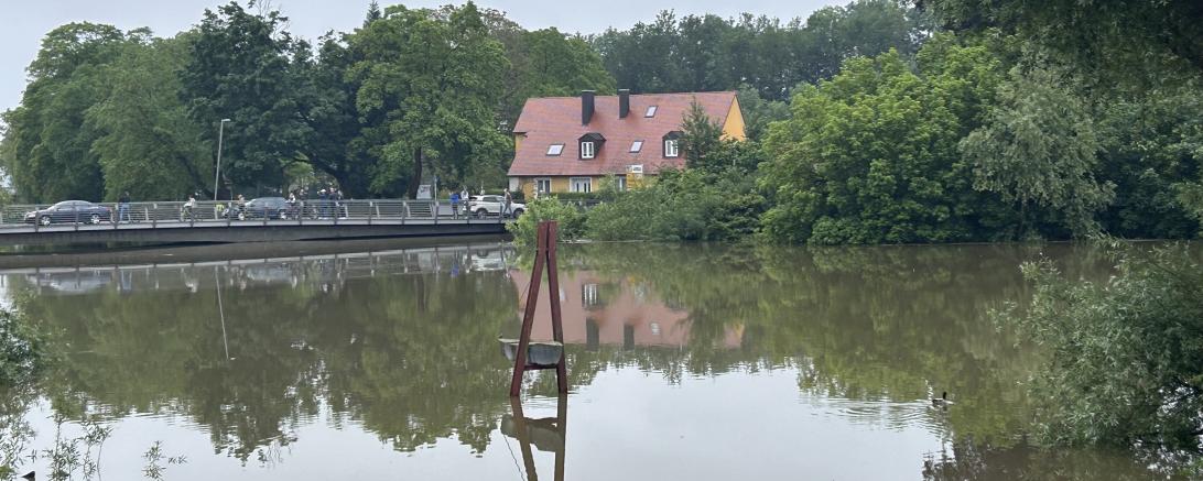 Bild der Wörnitz am Sonntagvormittag. 