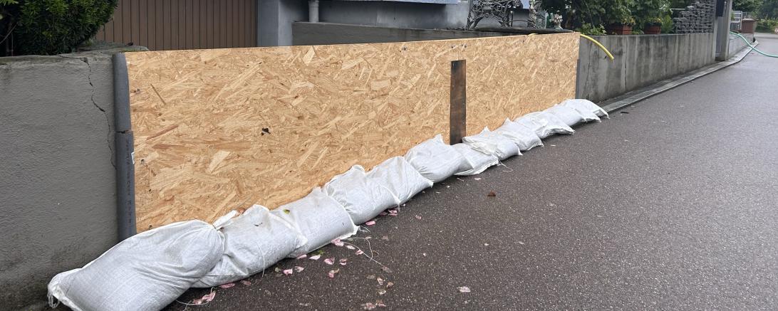 Hochwasser 2024 Pappelweg Donauwörth