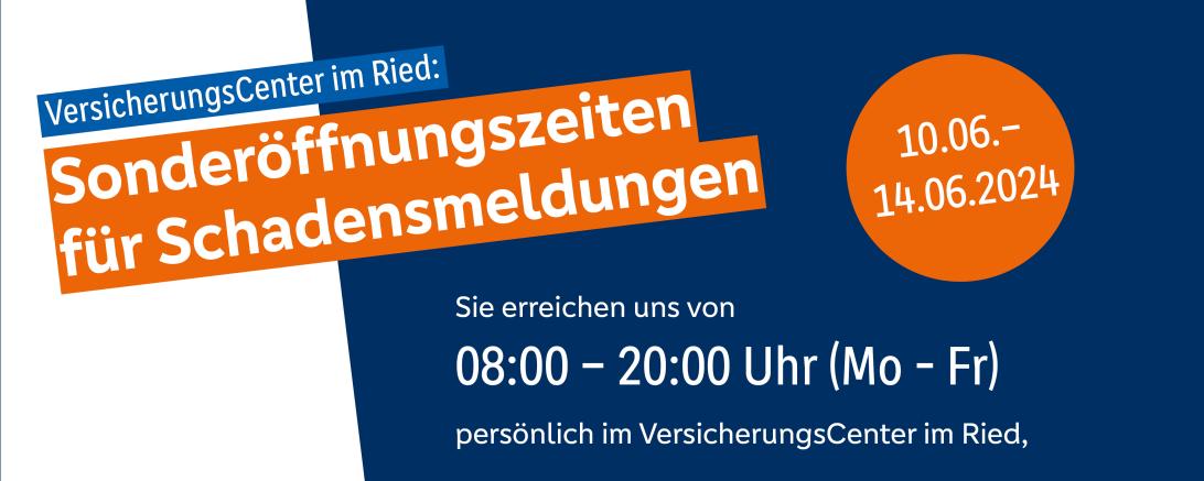 Sonderöffnungszeiten