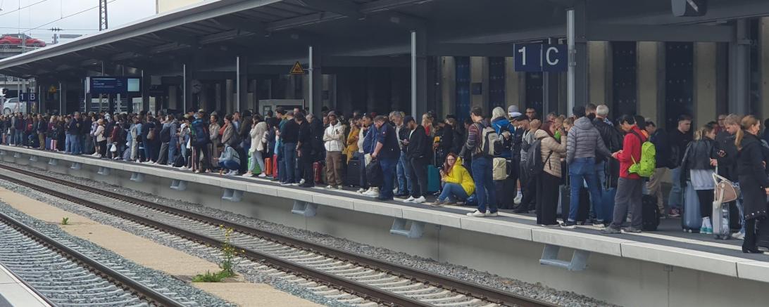Hochwasser Bahnhof Donauwörth