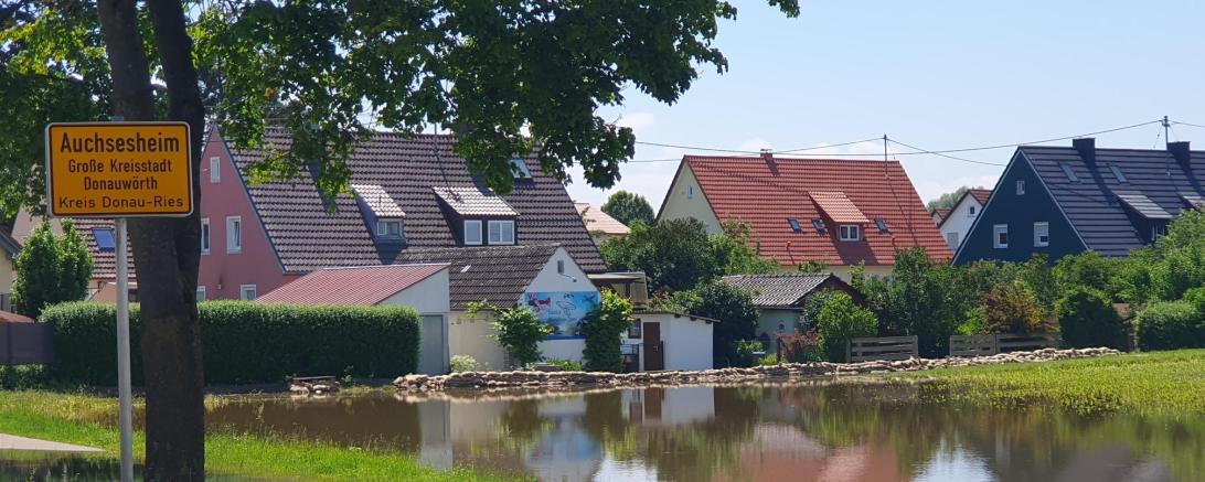 Hochwasser 2024 Auchsesheim Dienstag