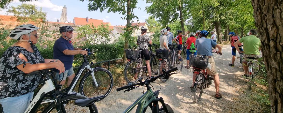 Hier sieht man Teilnehmer des Stadtradelns 2024.