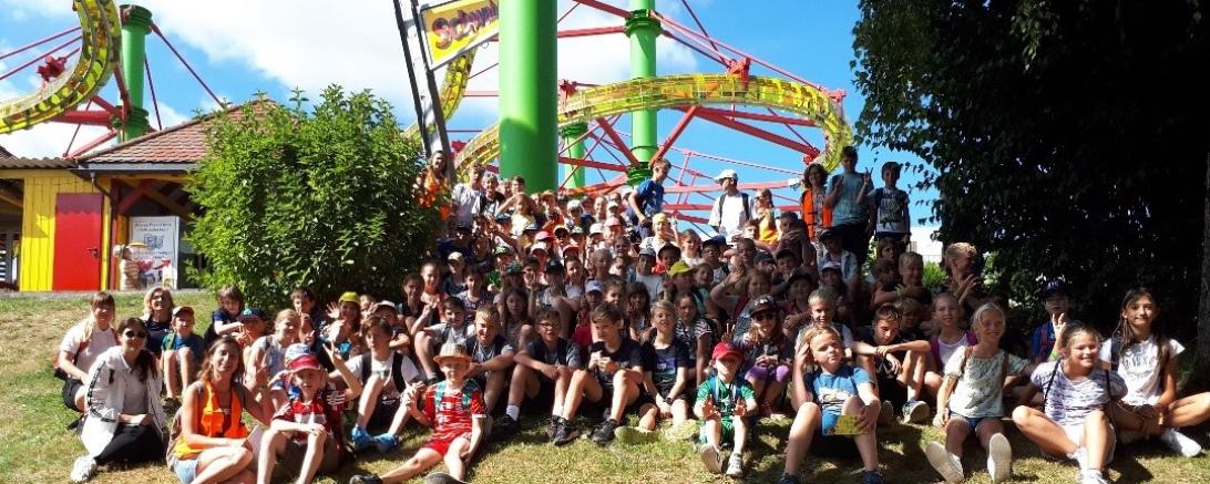 Bereits vor zwei Jahren startete das Sommerferienprogramm mit einer Fahrt in den Schwabenpark.