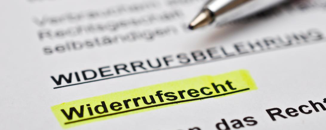 Widerrufsrecht