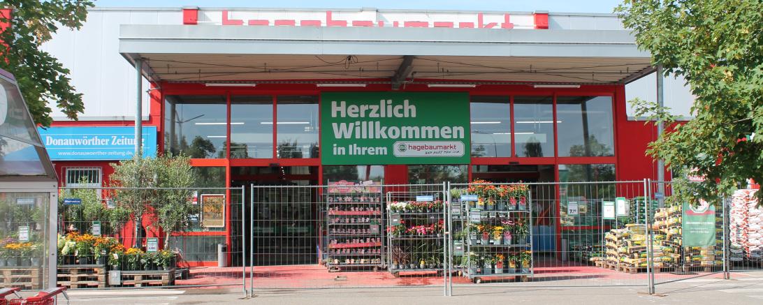 Hier sieht man den Hagebaumarkt Donauwörth.