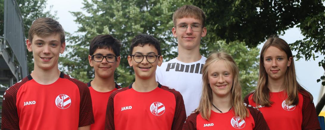 v.l.n.r.: Daniel Zuber, Anton Kienberger, Maximilian Strauß, Gleb Berengardt, Marlena Wagner, Pia Schweier; es fehlt Joel Westphal.