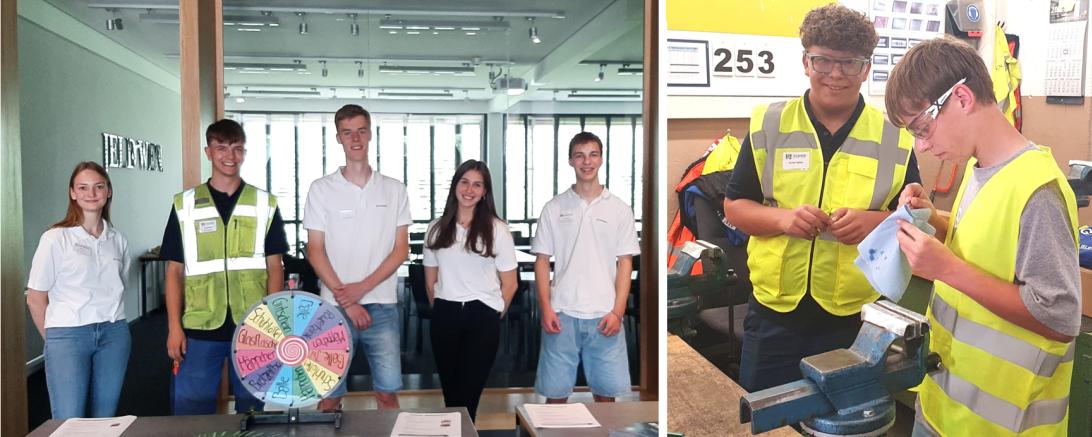 Das Bild zeigt die Azubis am Ausbildungstag