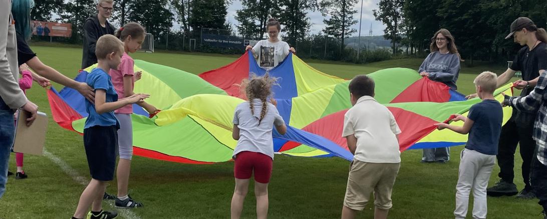 Viel Spaß machten den Kindern auch die Geschicklichkeitsspiele.