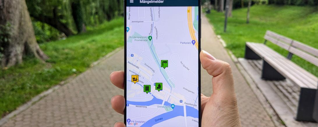 Damit Bürgerinnen und Bürger Mängel unkompliziert an die Verwaltung melden können, gibt es ab sofort den „Mängelmelder Donauwörth“.