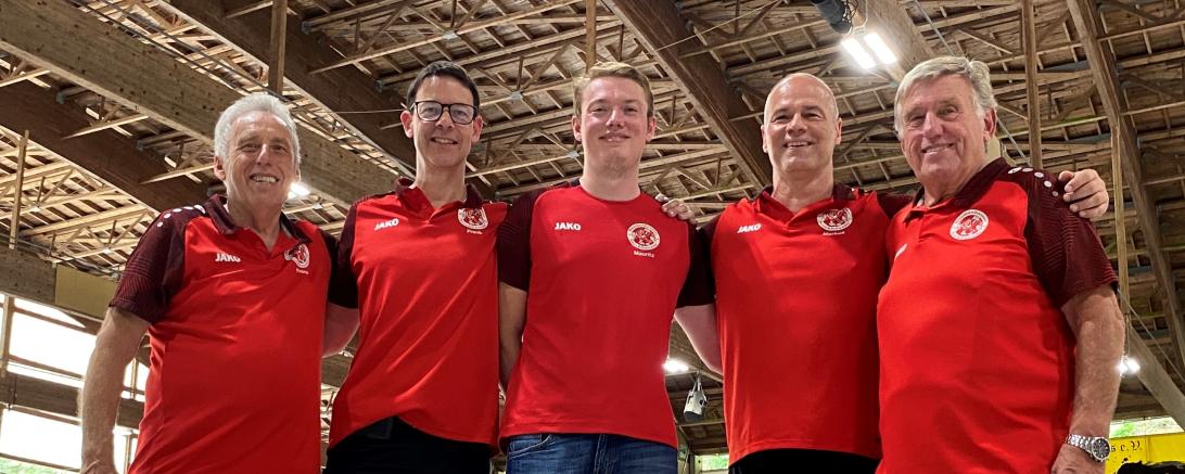 Franz Schneider, Frank van Baalen, Mauritz van Baalen, Markus Reiner und Siegfried Krauth