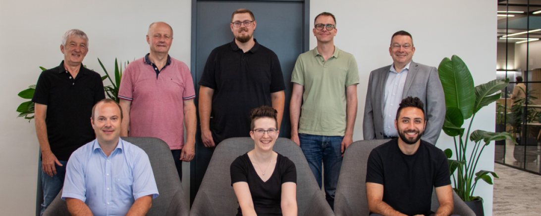 Hier sieht man die Jubilare von Eisen-Fischer.