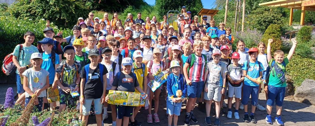 Hier sieht man die Kinder des Nördlinger Ferienprogramms.