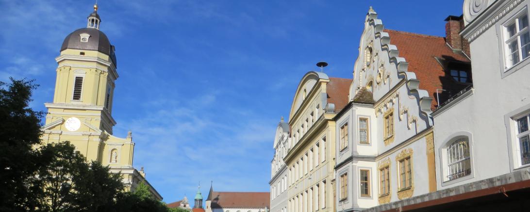 Hier sieht man die ehemalige Residenzstadt Neuburg an der Donau.