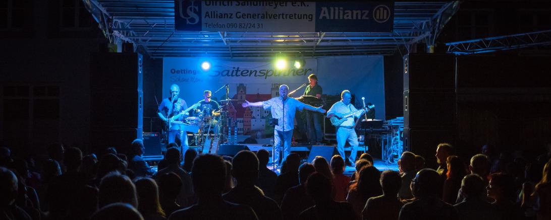 Hier sieht man die Band Saitenspinner.