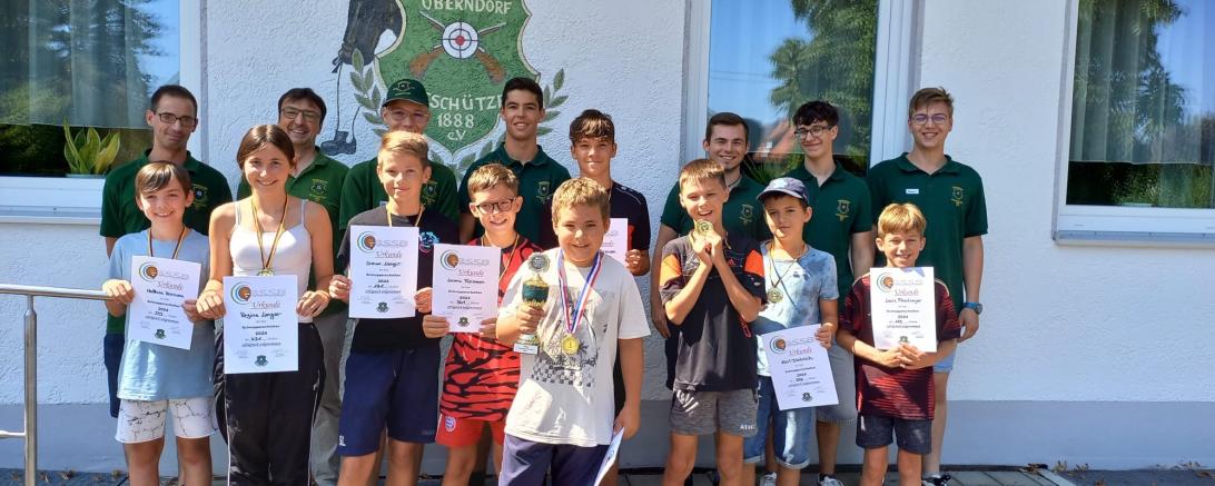 Glückliche Gesichter beim Ferienprogramm des Schützenvereins Oberndorf. 