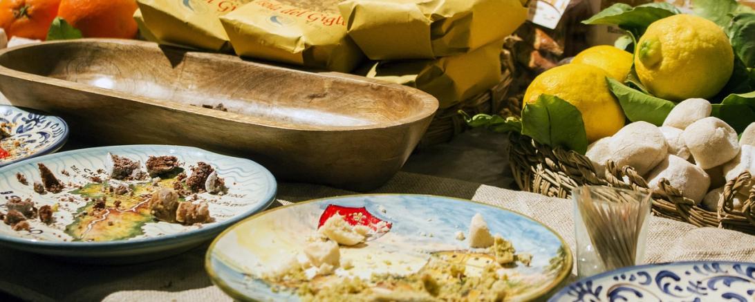 hier sieht man Zutaten für die Mittelmeerküche.