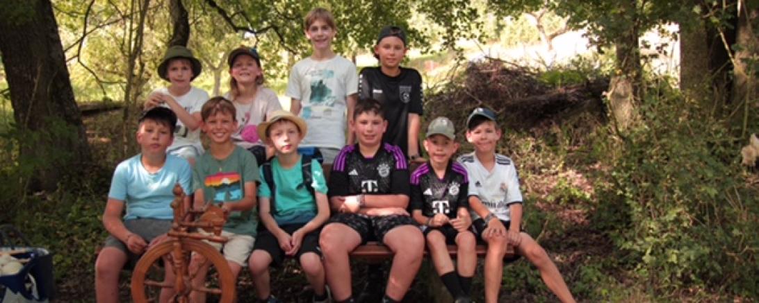 Die stolzen Teilnehmer des Ferienprogramms.