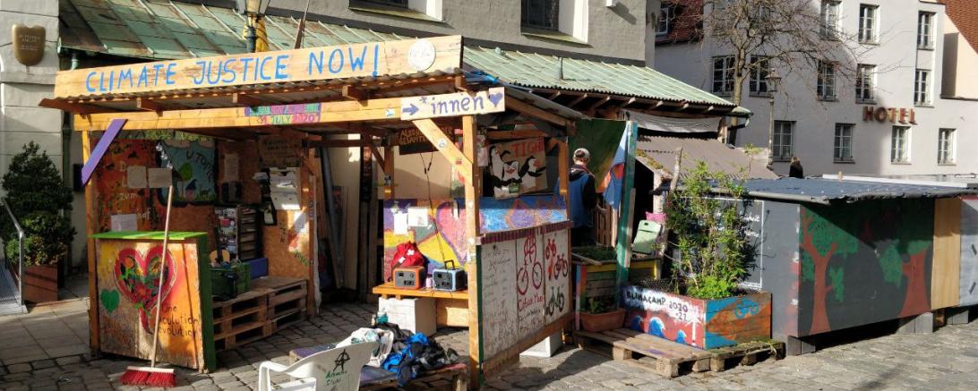 Vorbild für die Nördlinger Aktivist*innen ist das Klimacamp am Augsburger Rathausplatz. 