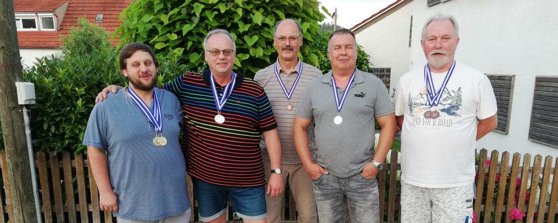 V.l.: Marcel Seidenkranz, Gerald Zajitschek, Horst Kühne, Thomas Basting und Rolf Schneider.