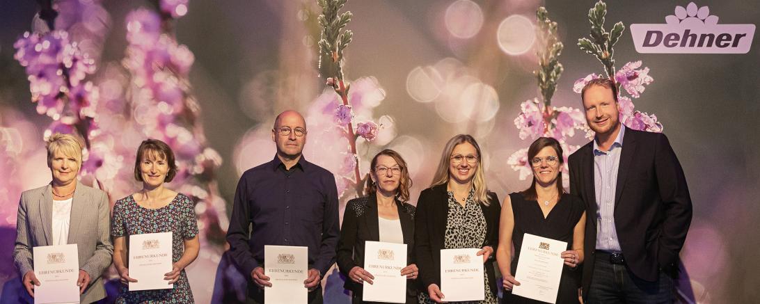 Jubilarsehrungen für 25 Jahre Dehner-Zugehörigkeit 