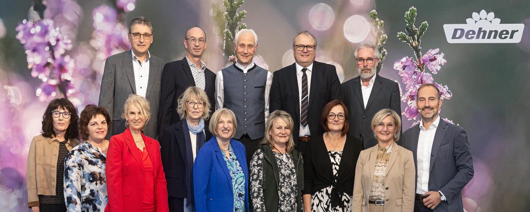 Jubilarsehrung für 40 Jahre Dehner-Zugehörigkeit