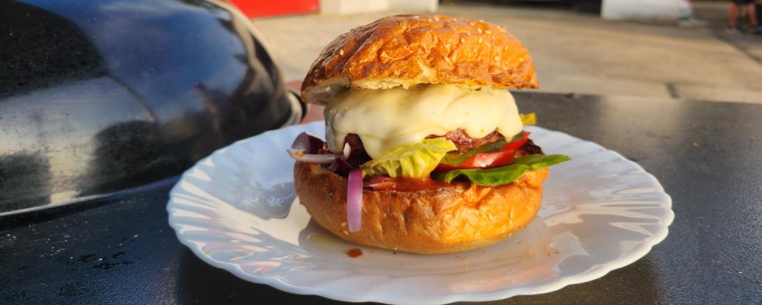 Burger beim Grill Event 