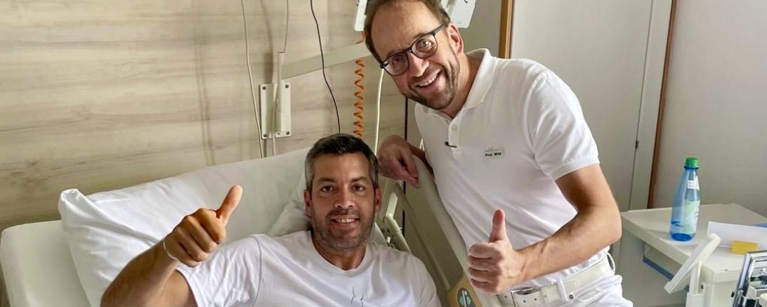 Polospieler Hernan Zapata und Professor Dr. Alexander T. Wild